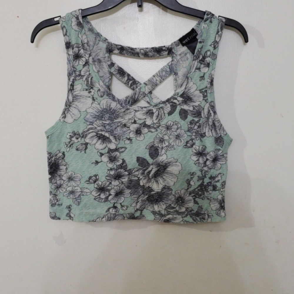 Mint crop top